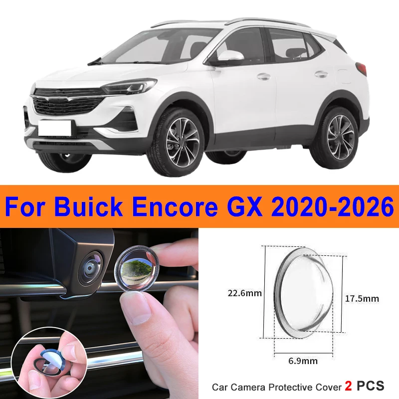 

360 Reverse Image Car Camera Cover Anti-Scratch PC Lens Protector Stickers For Buick Encore GX 2020-2026 2Pcs
