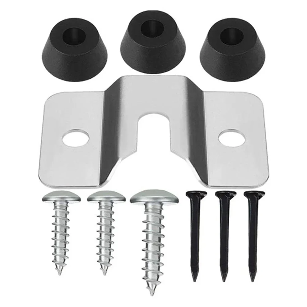 1 Set Wall Bracket with Pads and Screws Dart Board Hanger Bracket Dart Board Mounting Hardware for Mounting Dartboard