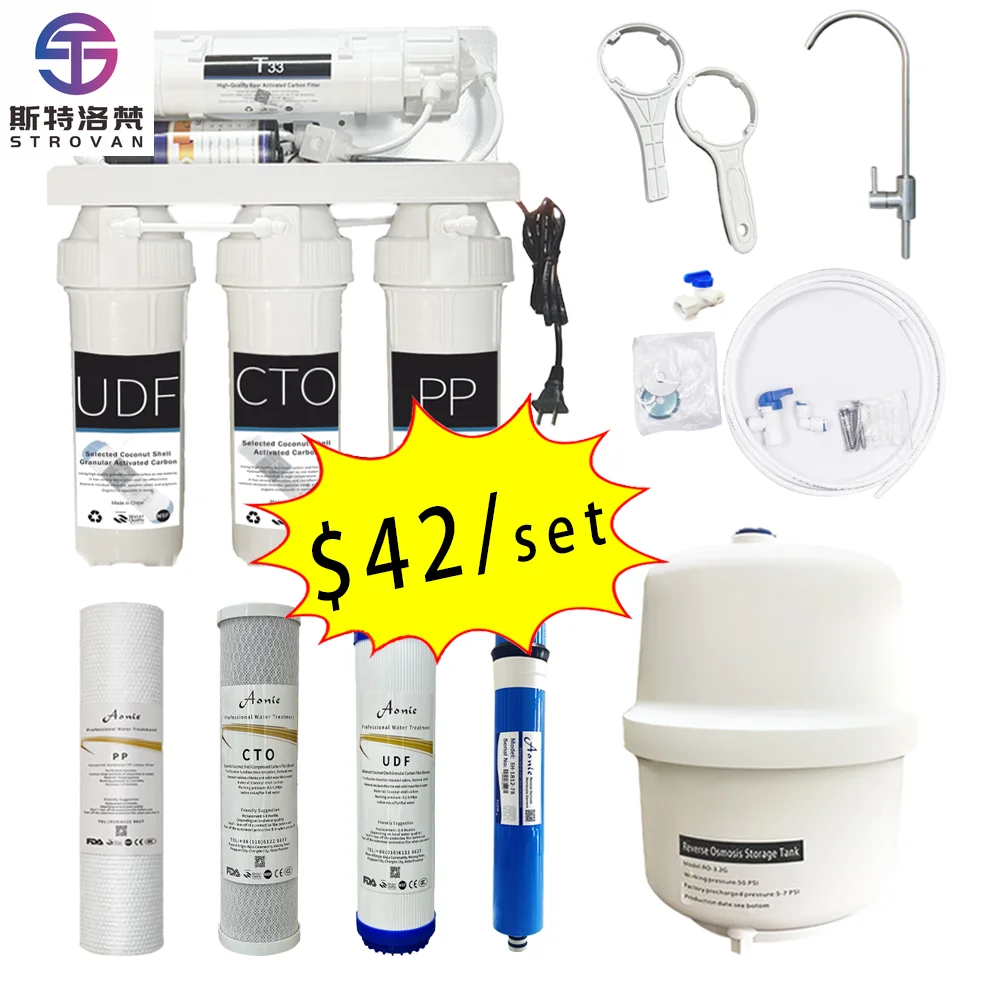 

STLF Best Selling Electric Reverse Osmosis Water Filter System Machine for Outdoor RV Hotel Use Durable Plastic for