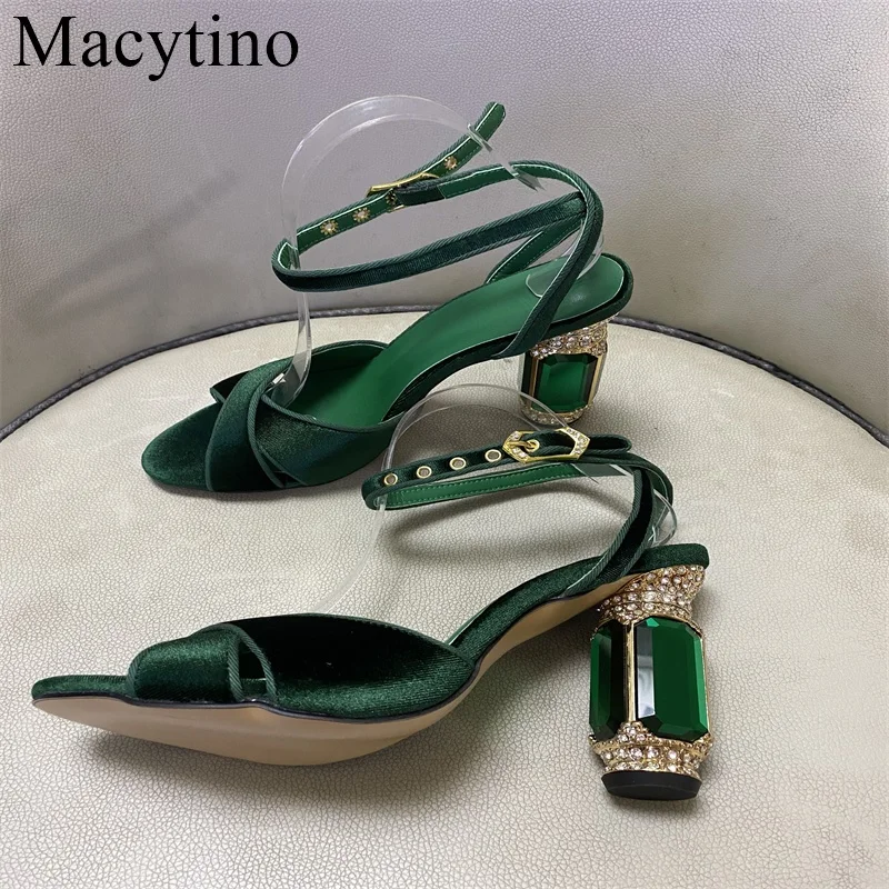 New Women Pumps New Shoes Sexy High Heels Ladies Party Pumps 2022 Special Arrivals Wedding Purple Green Color Sandals