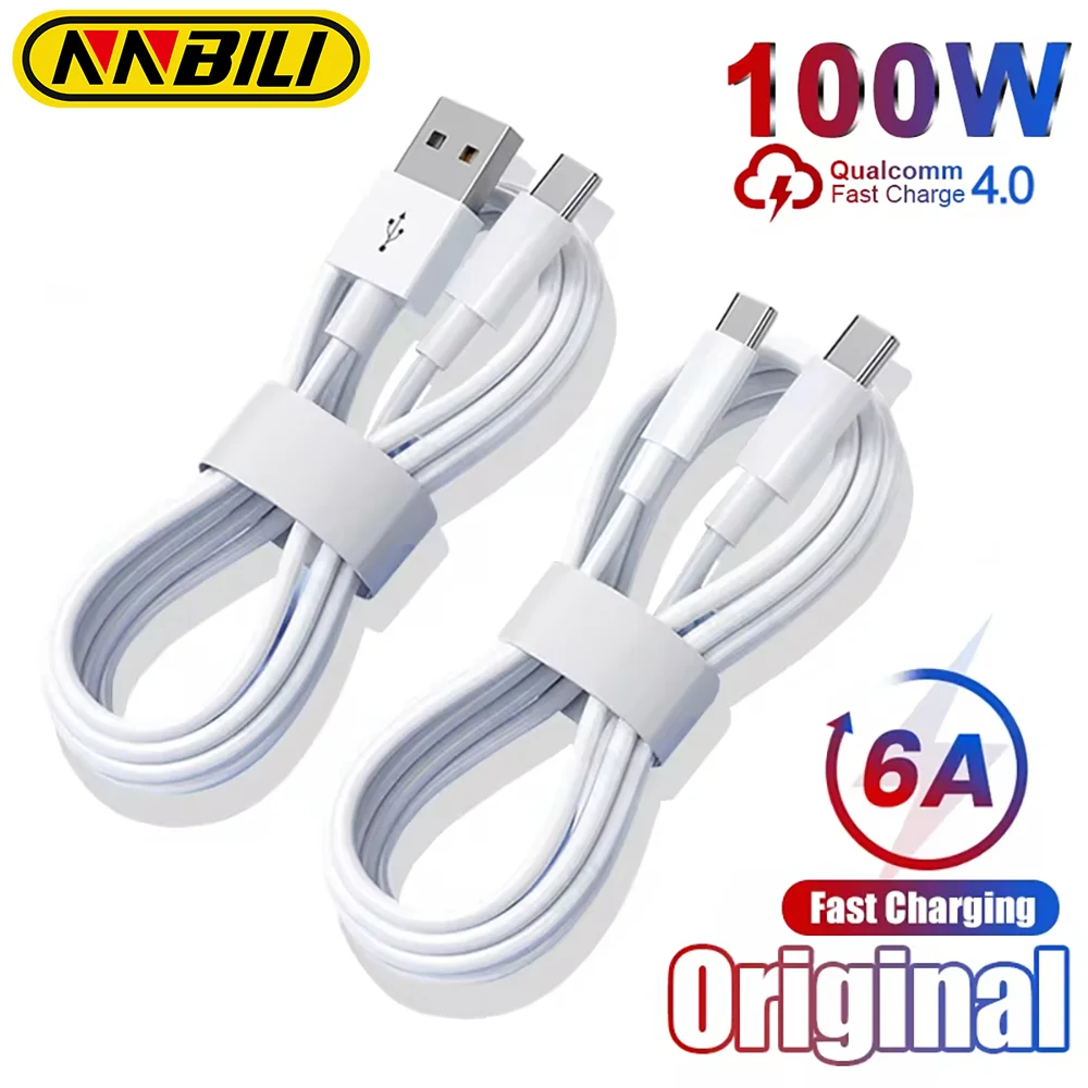 

1-2 шт., USB-кабель для Samsung Huawei P30 Pro Xiaomi Redmi 100 Вт