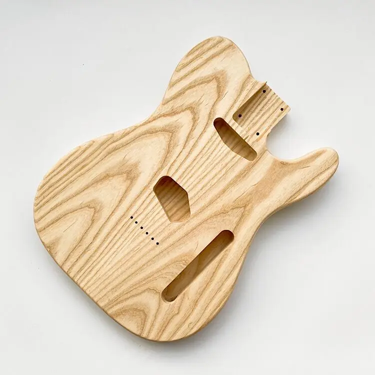 Factory Price Blank Electric Guitar Body Barrel Unfinished Ash Guitar body for kits