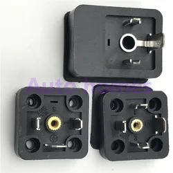 10 pcs/lot Solenoid Valve Plug Socket Connector Box Square Base