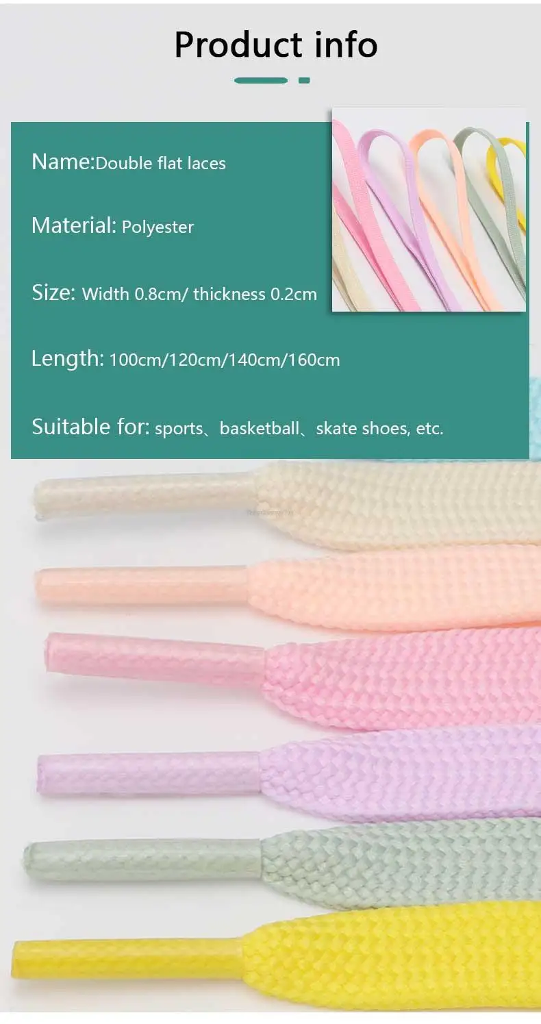 1 Paar solide, flache Schnürsenkel aus Canvas für Sneaker, Damen- und Herrenschuhe, klassische Tennisschnürsenkel für Schuhbänder – Detail 6
