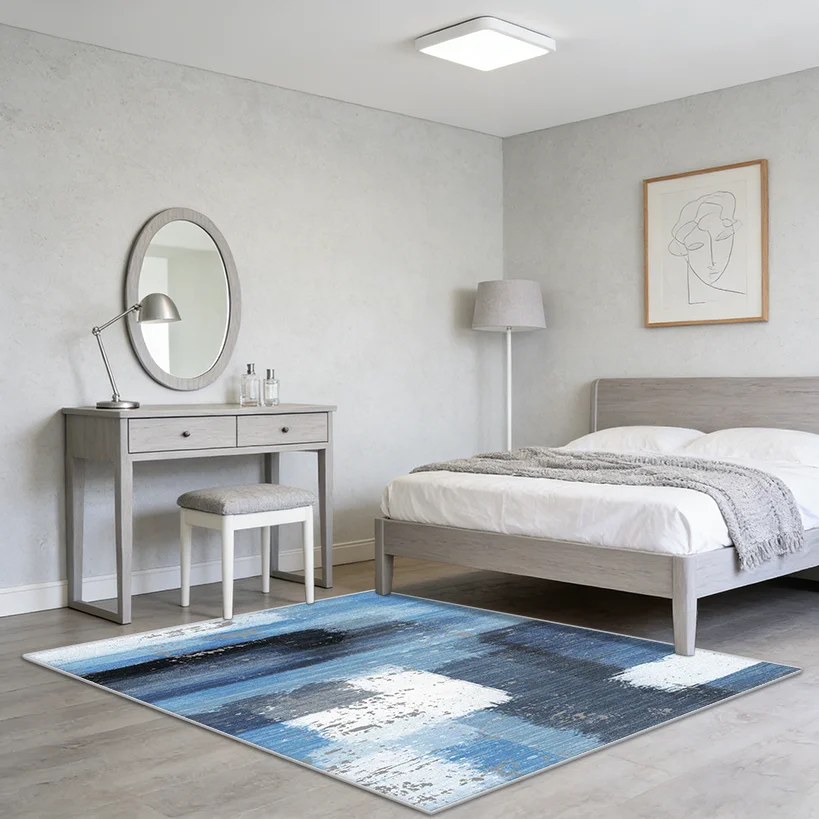 Simple Style Living Room Carpet Decoration Bedroom Bedside Dressing Table Washable Rug Modern Easy Clean Kitchen Floor Mat Soft
