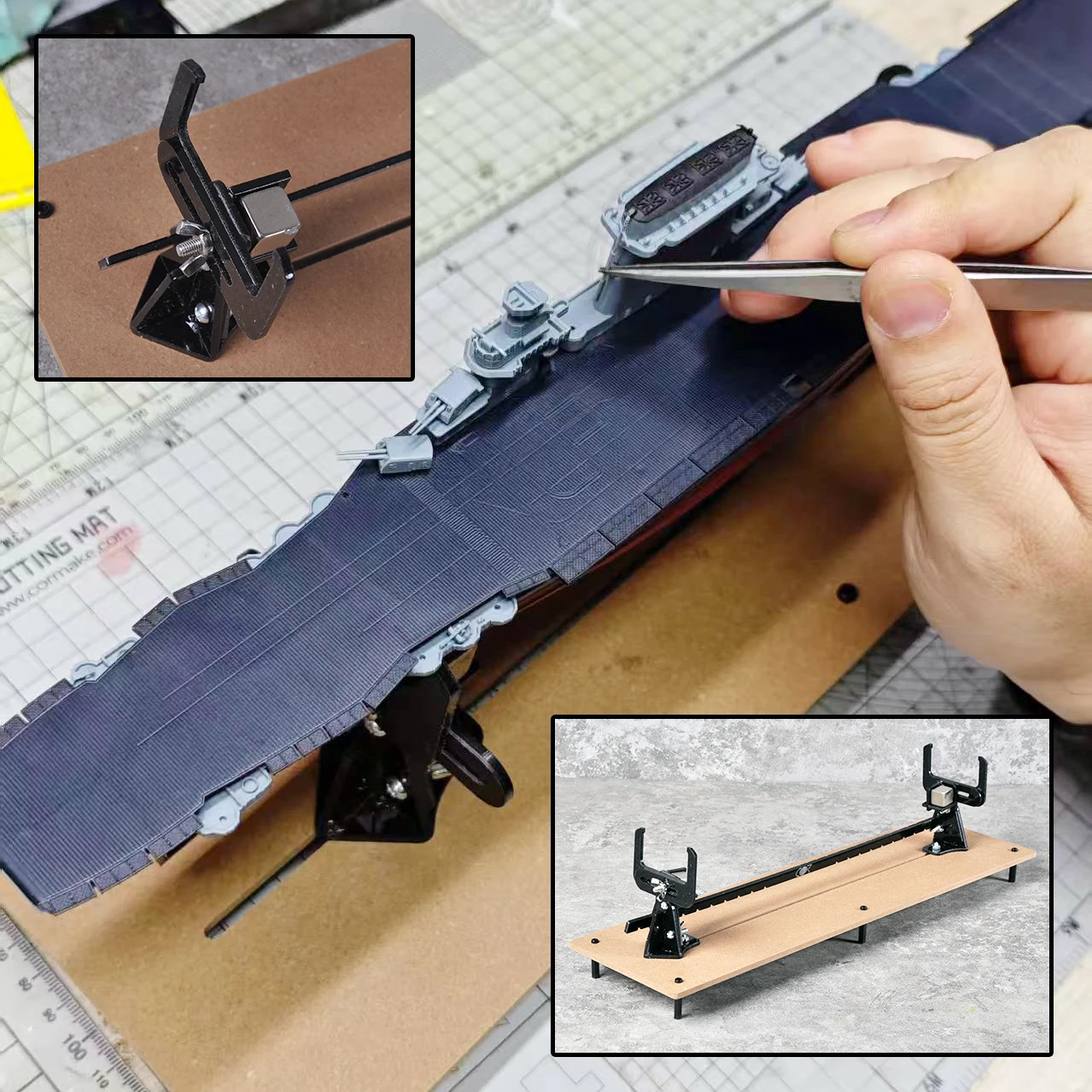 

Универсальная регулируемая подставка для сборки и покраски моделей кораблей, универсальный инструмент для создания масштабных моделей, подходит для всех масштабов.