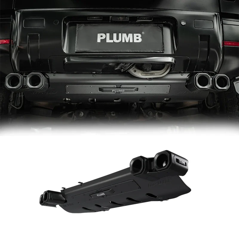 

Plumb 2020+ Carbon fiber aluminum-magnesium alloy Exhaust Upgrade Kit for Land Rover Defender L663 130 110 90custom