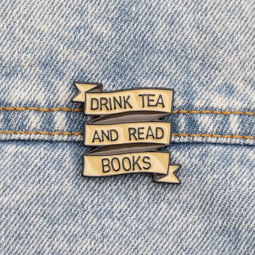 Badge Pin Drink Tea Collar Brooch Jewelry Accessories Travel Commemorative Lapel Brooch Enamel Pin Brooches Pin Funny Brooches