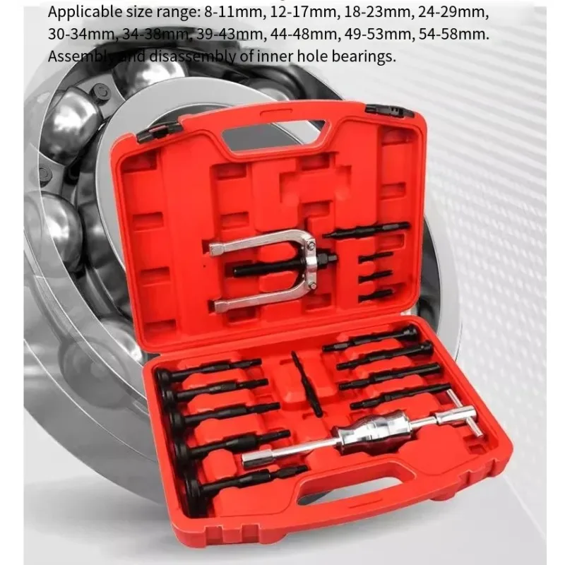 16 Pcs Car Inner Bearing Puller Kit Bearing Race and Seal Puller Removal Tool