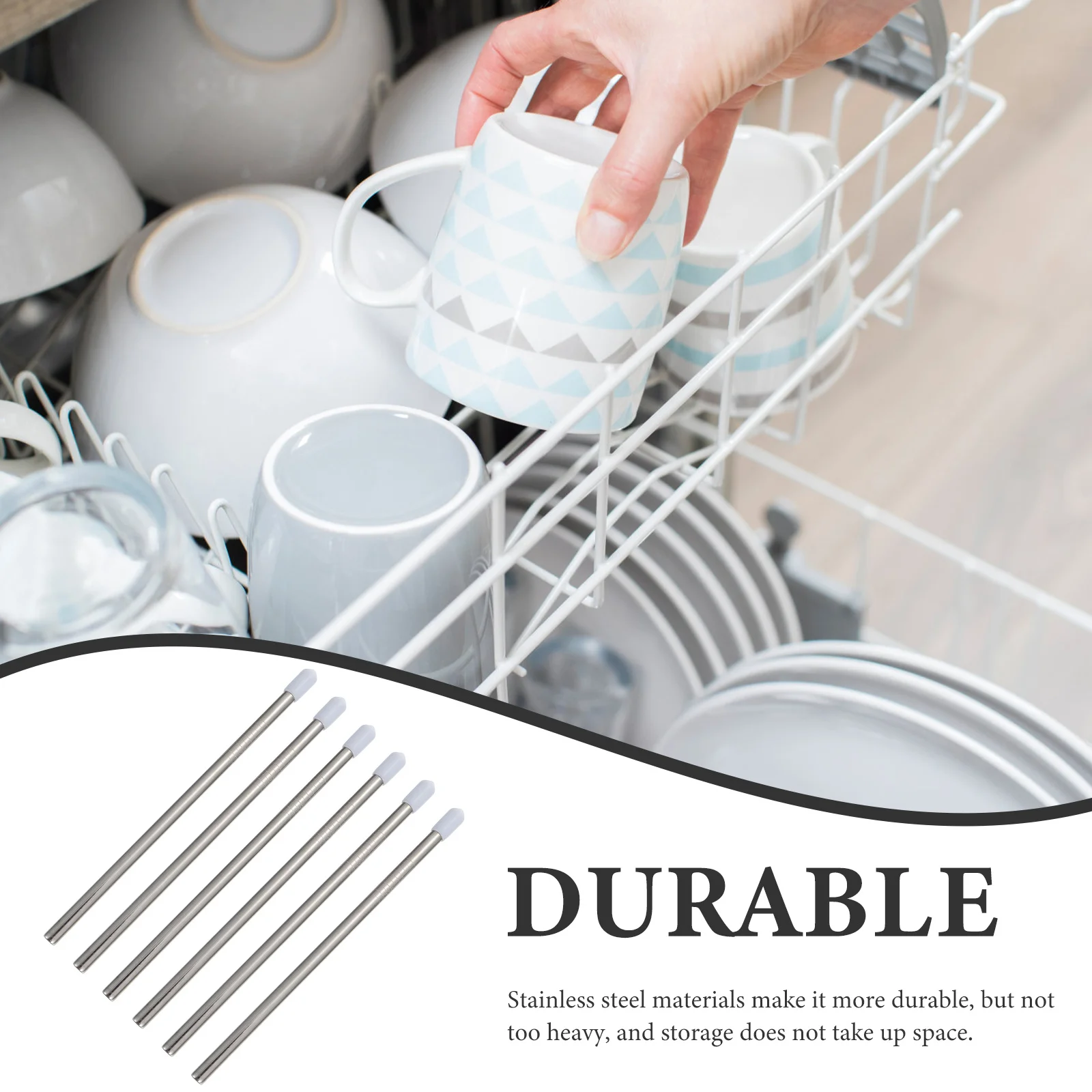 

6Pcs Bottle Drying Rack Stylish Decorative Organizer Quick Drainage Safe and Tasteless Material Bottle Drying Rack