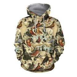 Bird Pigeon Hunting Hoodies Duck Animal 3D Print Men Women Hooded Sweatshirts Pullovers Harajuku Tracksuits Tops Male Clothing
