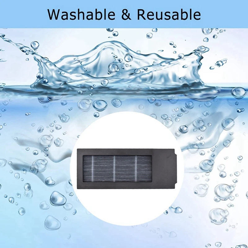 Filtros de Carvão Ativado para Aspirador, Varrendo Peças Robô, Filtros HEPA, Peças para ECOVACS DEEBOT X2 PRO, 8PCs