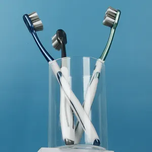 360 Voller Mund sauber, männliche Zahnbürste, hohe mittelborste Zahnbürste für Erwachsene, ausgezeichnete Reinigungseffekt, Zahnaufhellung (6 PAC) 6 Hauptverkaufsscheibenzähne - №6