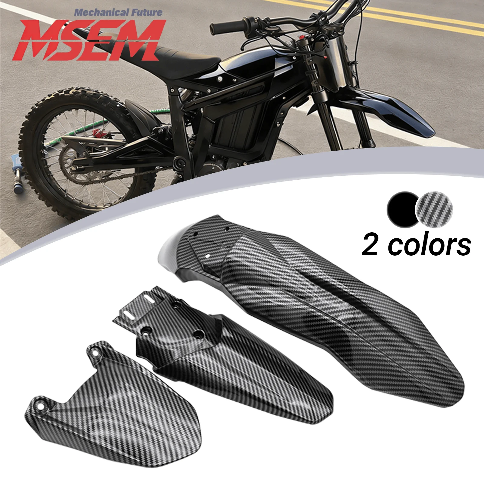 Enduro Motorcycle Front and Rear Fender Set For Talaria Sting R MX3 MX4 MX5 Protection Kit Moto Modification Accessories