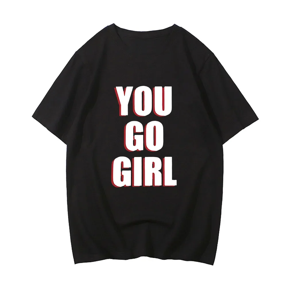 Camila Cabello Romance T-shirts You Go Girl Letter Printing Tee-shirt Short Sleeve GRaphic Tees Harajuku Fashion Cotton Tshirts