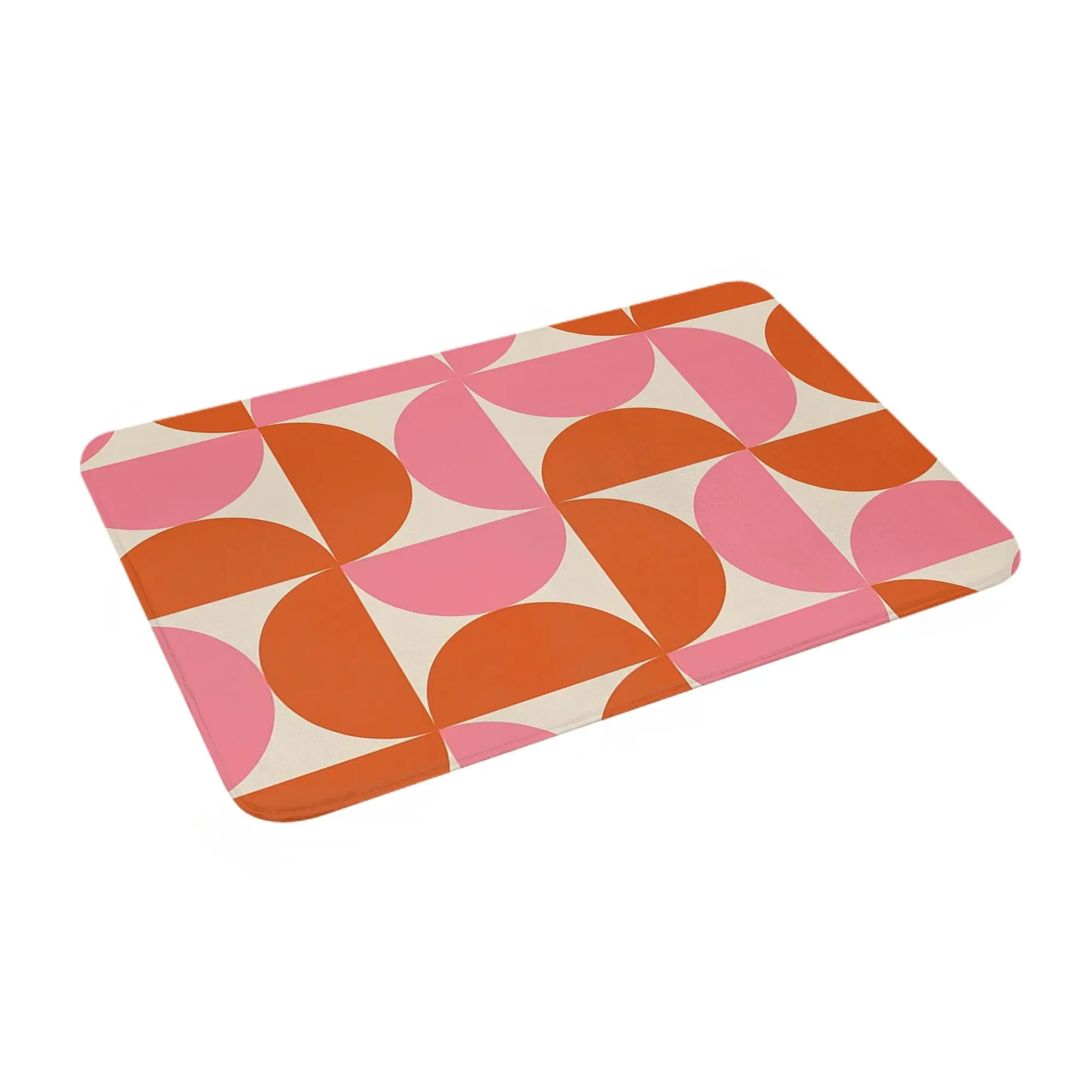 

Минималистичный геометрический современный абстрактный полукруг середины века, противоскользящий коврик для двери, напольный коврик для входа, дома, балкона, коврики для ног