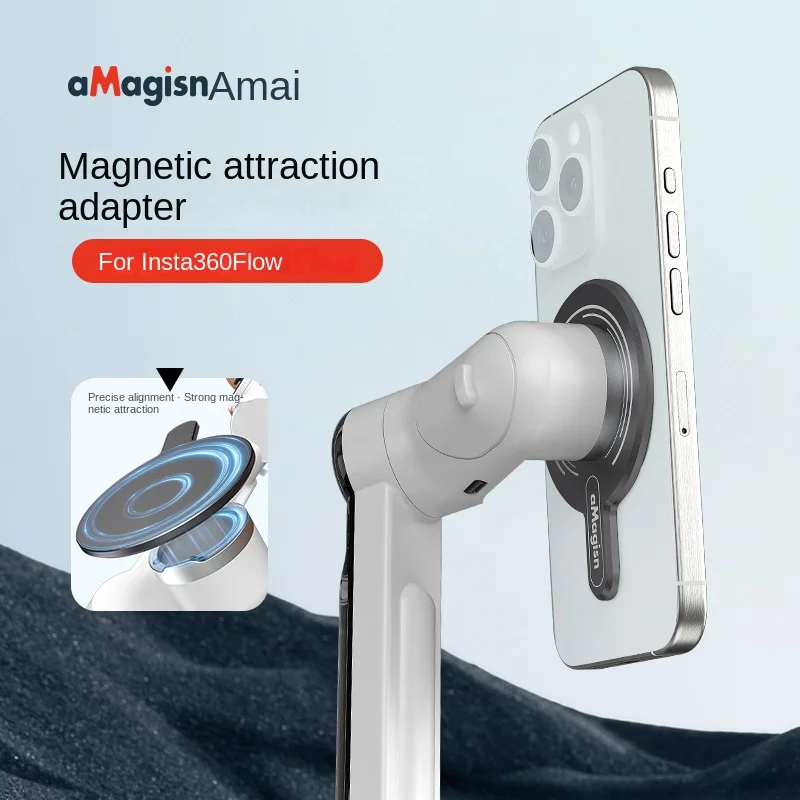 Amai for Insta360flow PTZ Magnetic Base MagSafe Phone Holder Quick Release Accessories