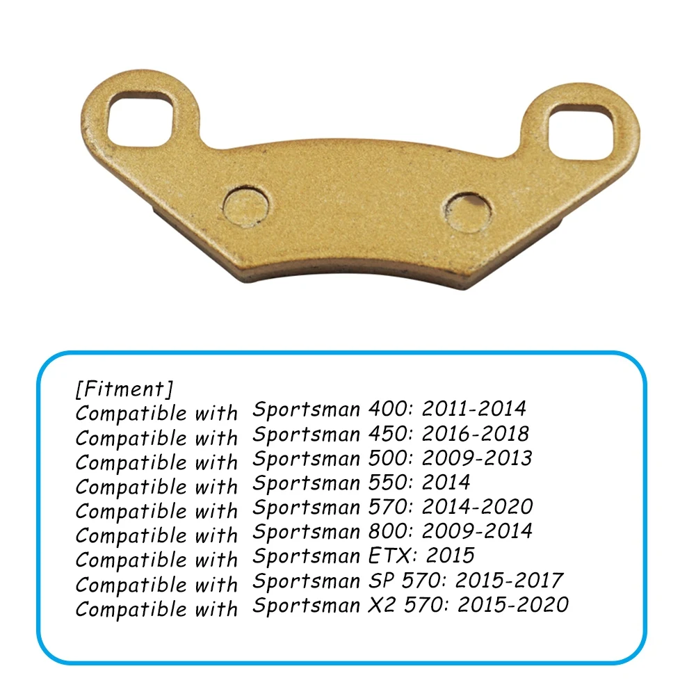 Hot Sale 6PCS Motorcycle Front Rear & Brake Pads Kit for Polaris Sportsman 400 450 500 550 570 SP X2 800 ATV UTV 2009-2020