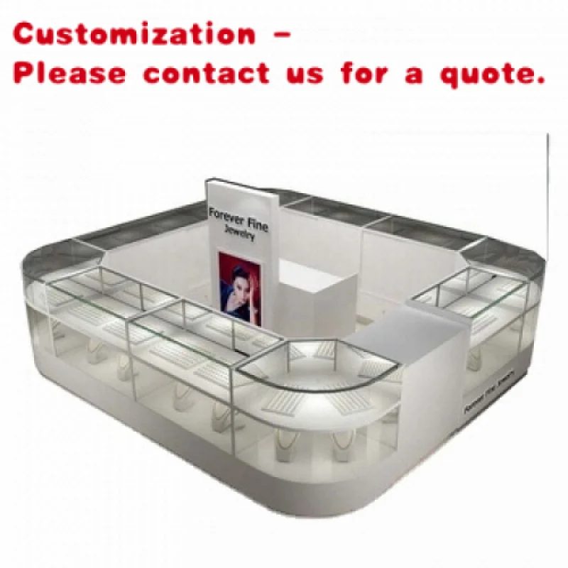 

Custom.Lishi 2026, новый розничный киоск из закаленного стекла, витрина ювелирных изделий, торговый центр, дисплей, дизайн киоска продаж