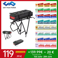 Rear Rack eBike Battery 21700 18650 52V 48V 27Ah 72V 20Ah with Rack no Rack Optional for 1500W 1000W 750W 500W 24\