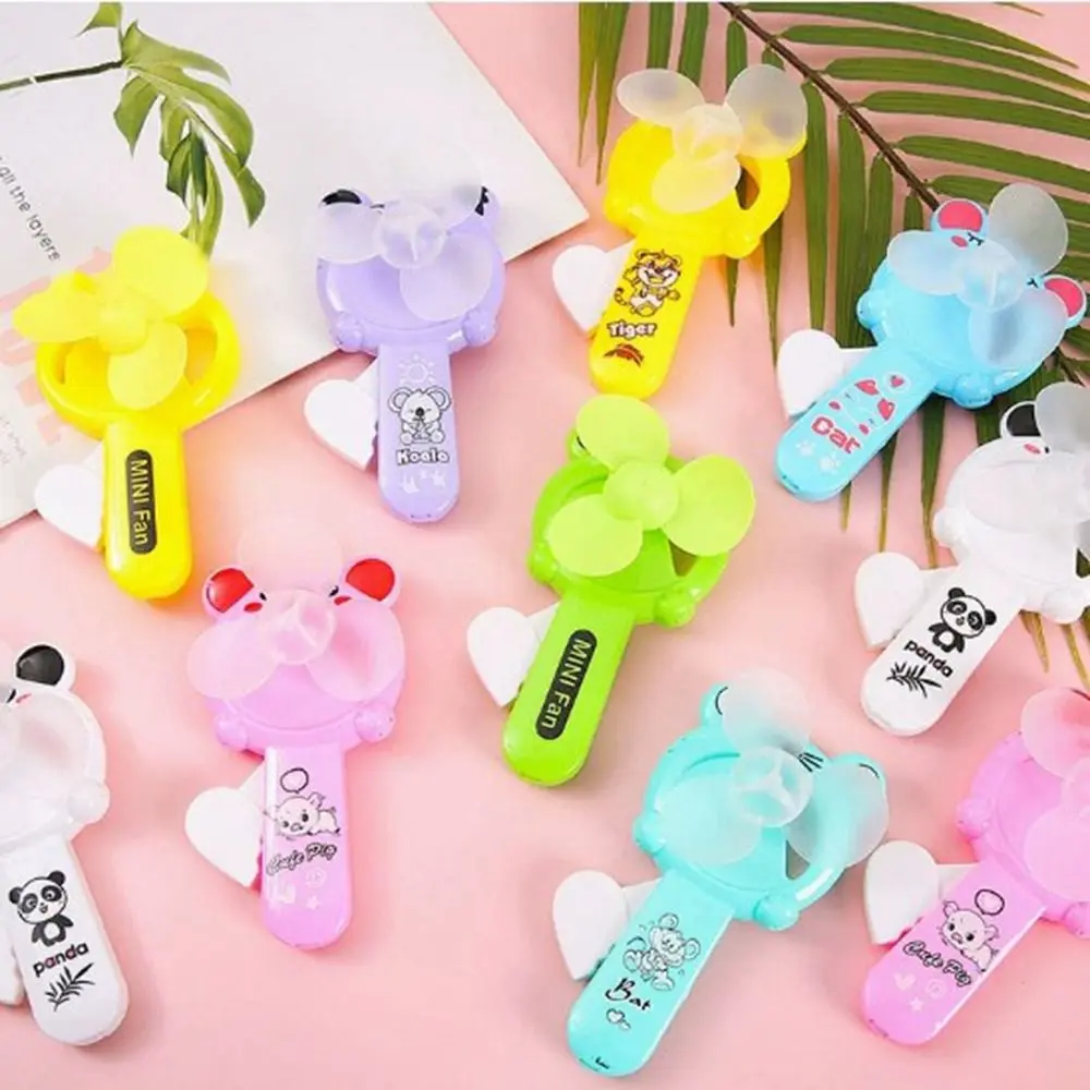 5Pcs High Quality Mini Summer Hand Pressure Fan Portable Party Toys Birthday Gifts Fan Cartoon Gift Fan Kids Adult