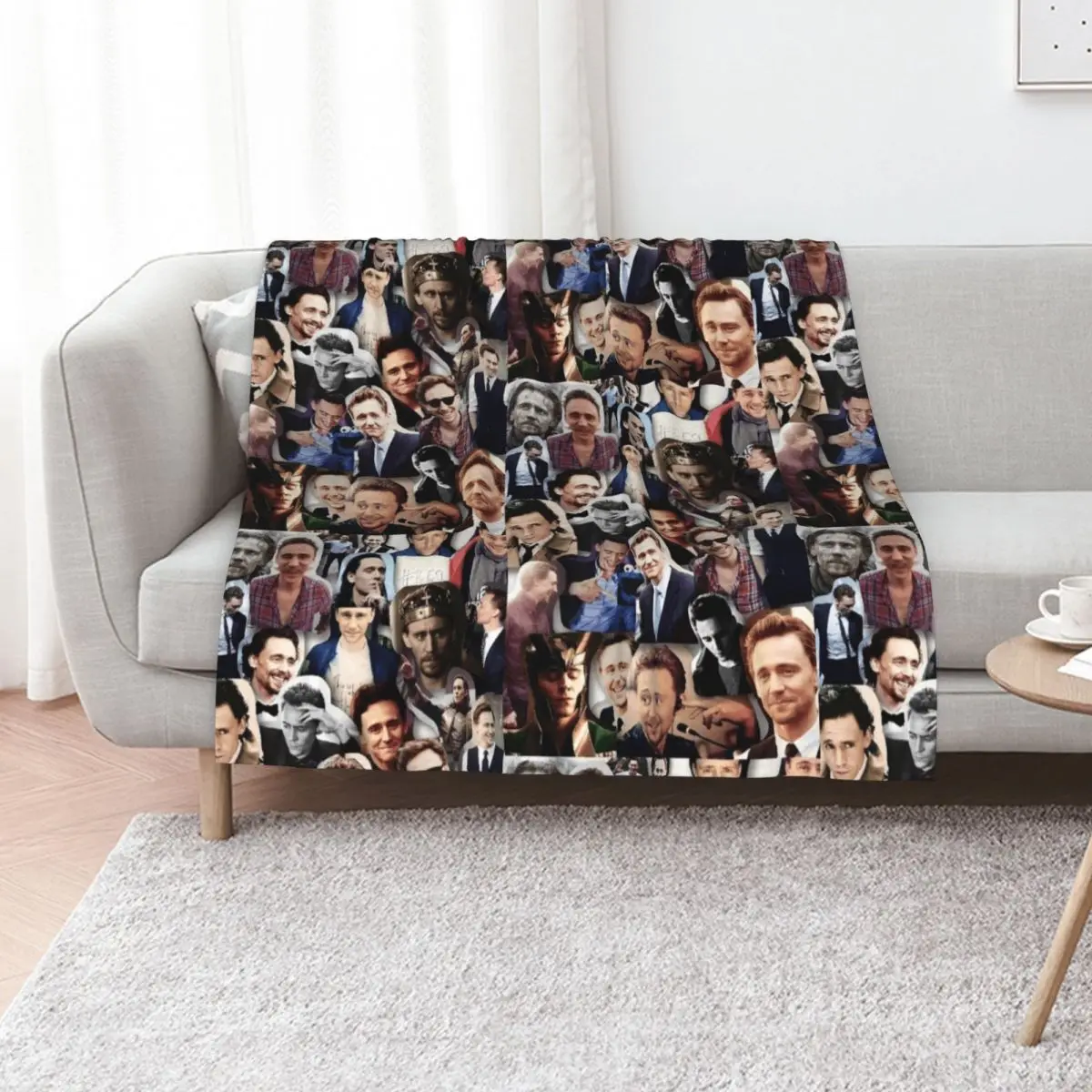 

Tom Hiddleston collage Throw Blanket Decorative Sofas Baby for babies sofa bed Blankets