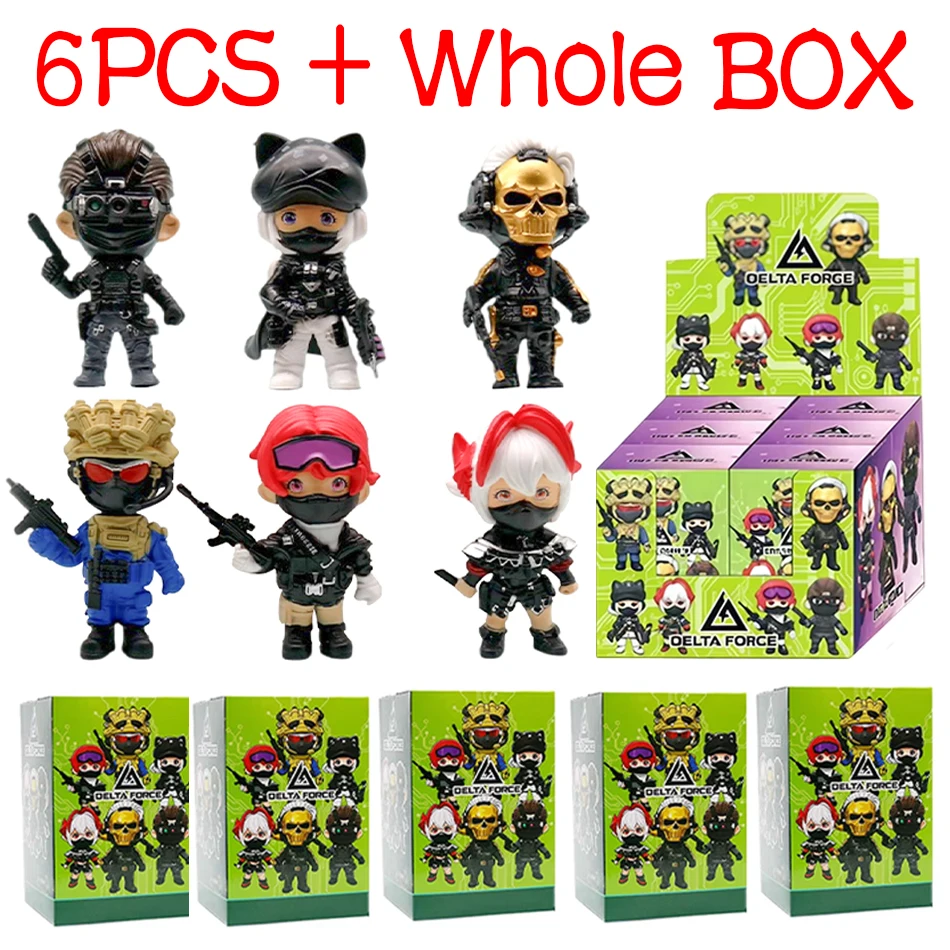 Delta Force Spiel-Zubehör Blind Box Weilong Honglang Mai Xiaowen Militär-Actionfiguren Modell PVC Sammlerstück Geschenk-Spielzeug
