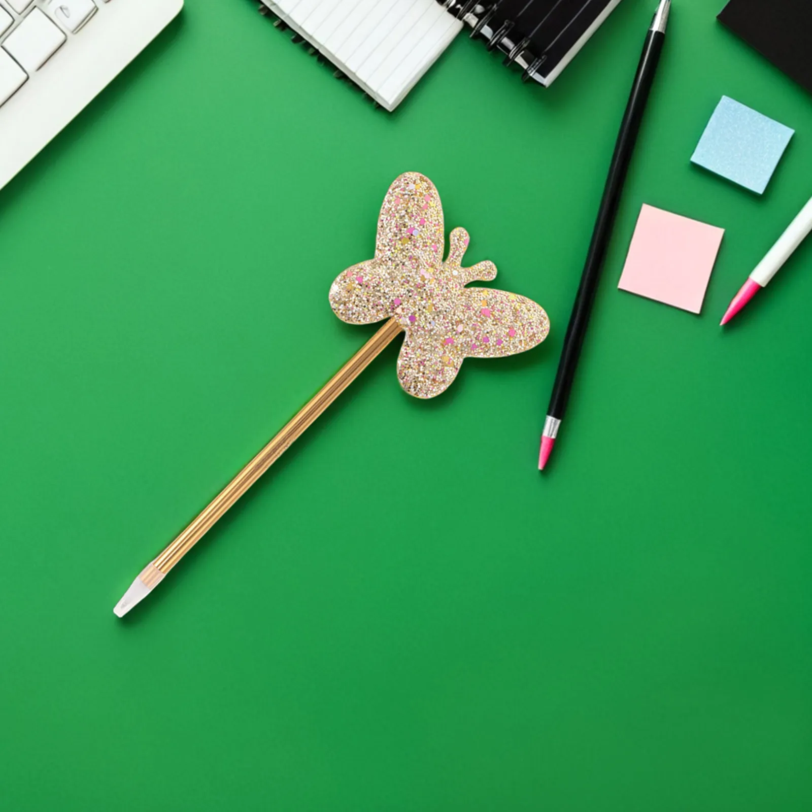 

6Pcs Butterfly Gel Pens Kawaii Drawing Pens Liquid Ink Writing Ballpoint Pen for Creative Kids Students Signature Stationery