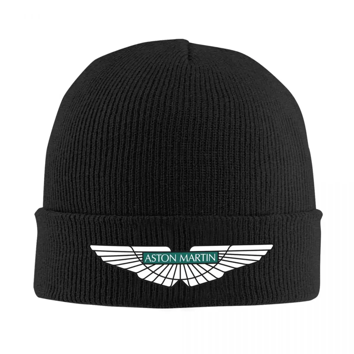 Aston Martin Badge Warm Knitted Cap Fashion Bonnet Hat Autumn Winter Outdoor Beanies Hats for Unisex Adult