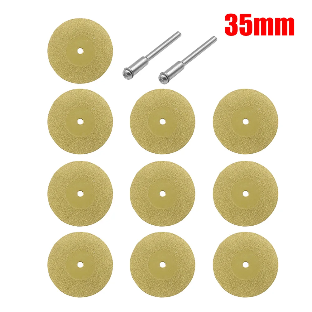 10Pcs/set 16-60mm Diamond Grinding Wheel Circular Cutting Grinding Disc Diamond Discs for Drill Fit Rotating Tool Grinding Disc