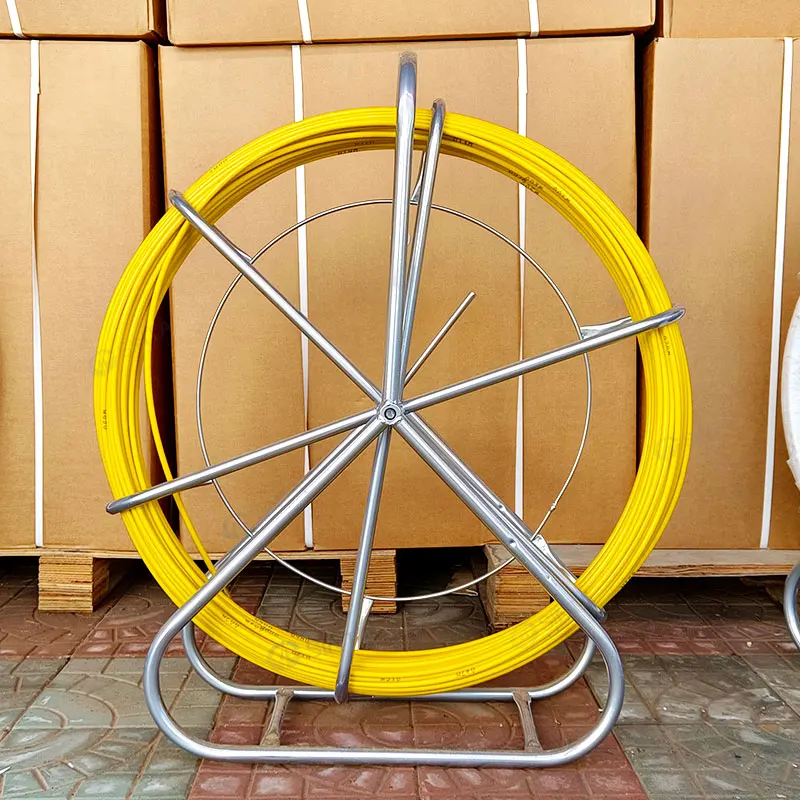 9 مم * 350 م قضيب قناة من الألياف الزجاجية، قضيب قناة مستمر، صنارة صيد من الألياف الزجاجية الصلبة #4