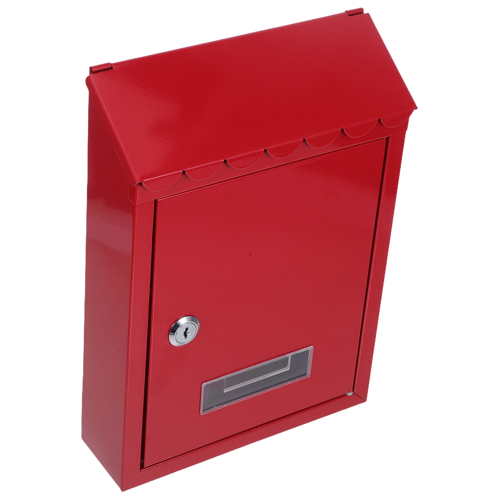 

Large Capacity Wall Mounted Mailbox Lockable Tinplate Letter Home Office Outdoor Use Durable Metal Suggestion Donation