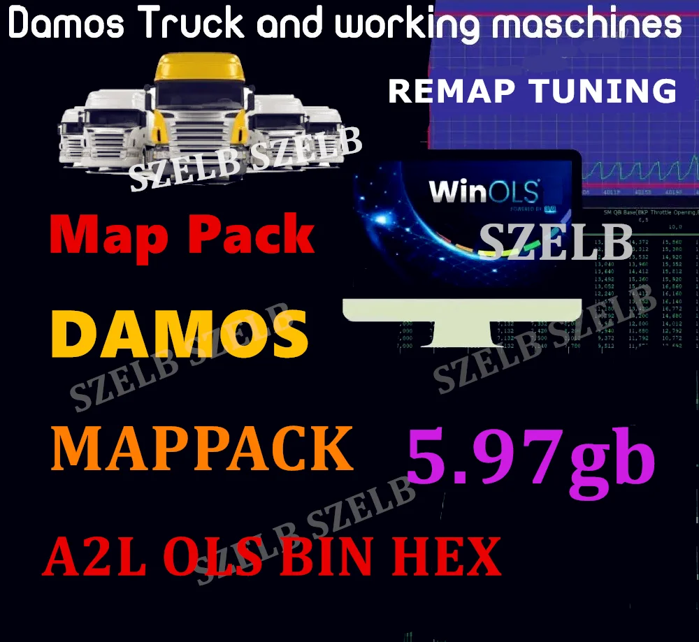 

Грузовик-тюнинг DAMOS OLS A2L BIN Hex Files Collection REMAP Stage File 5,97 ГБ