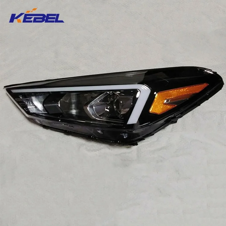 best quality automotive yellow led headlights bulb 92101-D3530 92102-D3530 head lamp for hyundai tucson 2019 2020 accessories