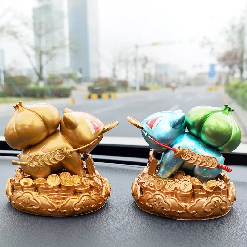 Anime   Pokemon   Goldenes Bulbasaur   Figurenmodell   Dekorationen   Desktop-Ornamente   Spielzeugpuppen   PVC   Automobil-Ornamente   Umgebung   Geschenk