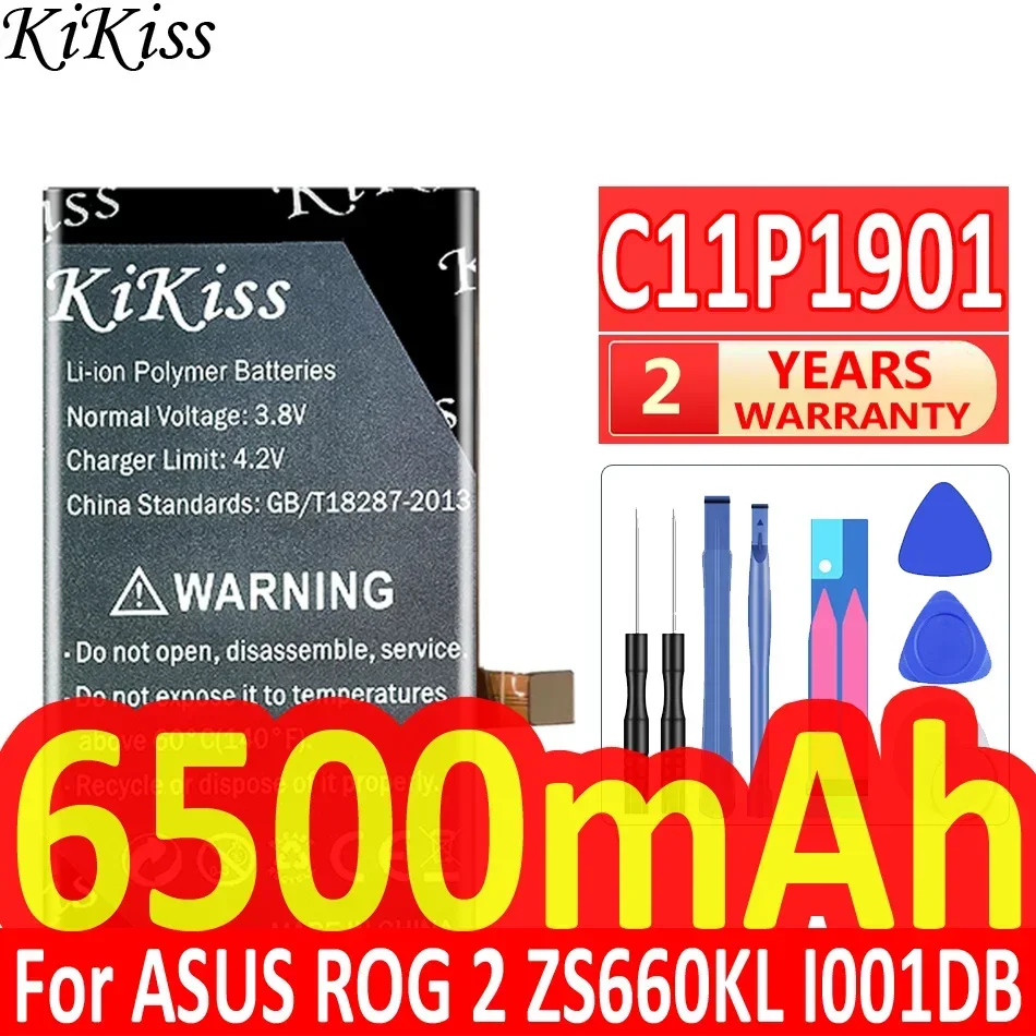 C11P1901 Battery 6500mAh For ASUS ROG 2 ZS660KL I001DB Game Phone