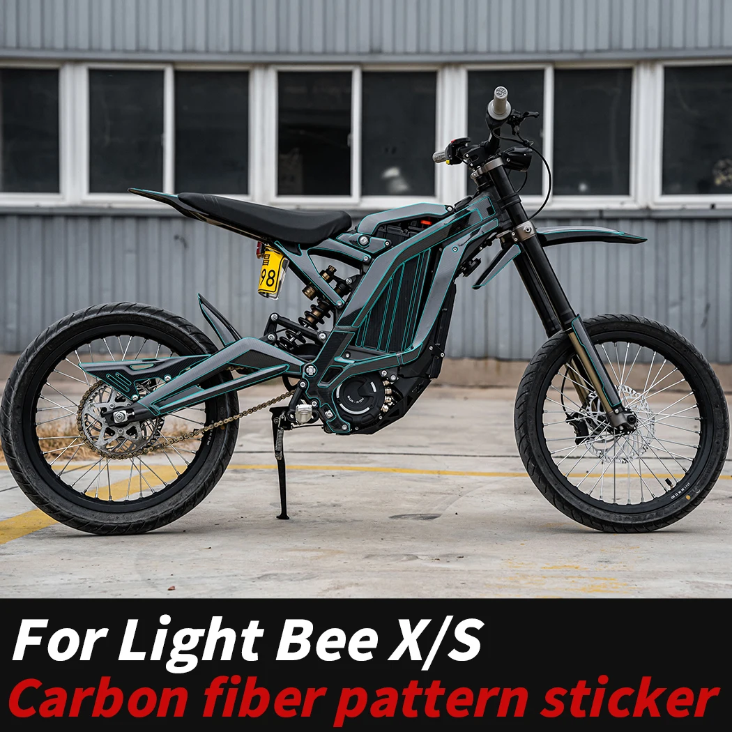 

For Surron Light Bee X/S Motorcycle Carbon Fiber Fairing Decals Decorative Protection Durable Waterproof Anti-Scratch