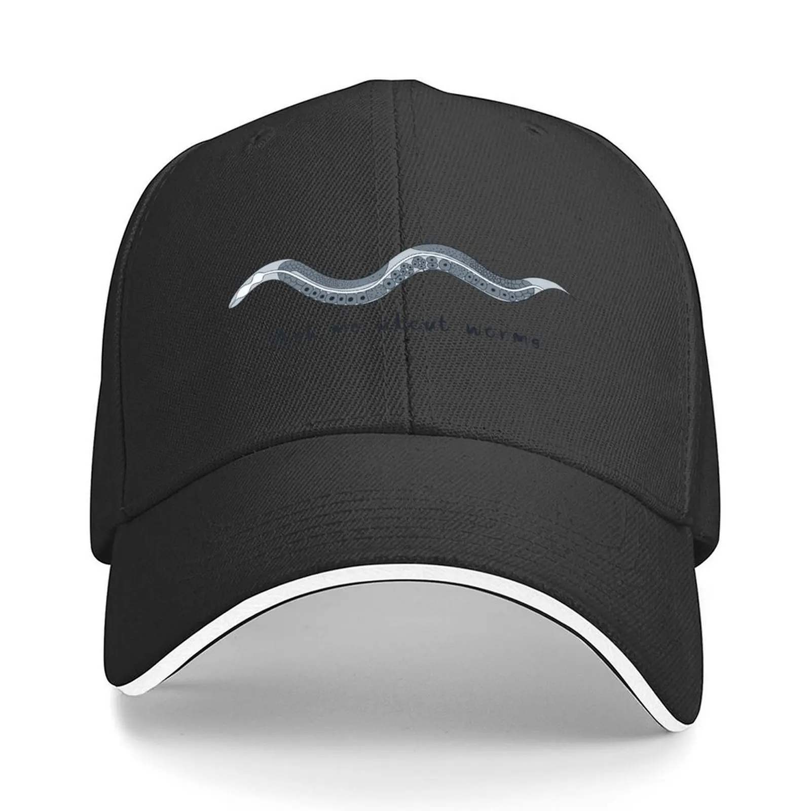 

Ask me about worms Baseball Cap Military Tactical Cap Hat Beach Uv Protection Solar Hat Brand Man cap For Girls Men's