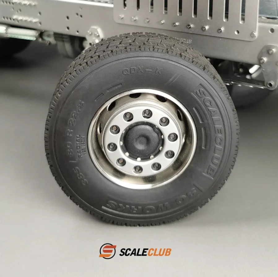 Scaleclub 1/14 metalowy ochronny pierścień z wydrążoną pokrywa piasty ochronną do Tamiya Lesu dla Scania Man Actros Volvo części samochodowe