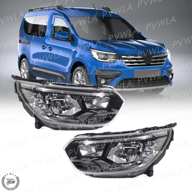7Pin HeadLights For Renault Express 2021 2022 2023 2024 Front Bumper HeadLamp Car Accessories 260605755R 260103369R