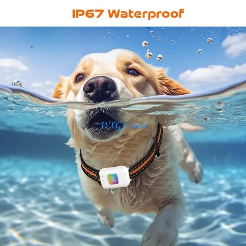 

37JE Водонепроницаемое устройство для отслеживания домашних животных Светодиодный светильник для ночного поиска с длительным 850