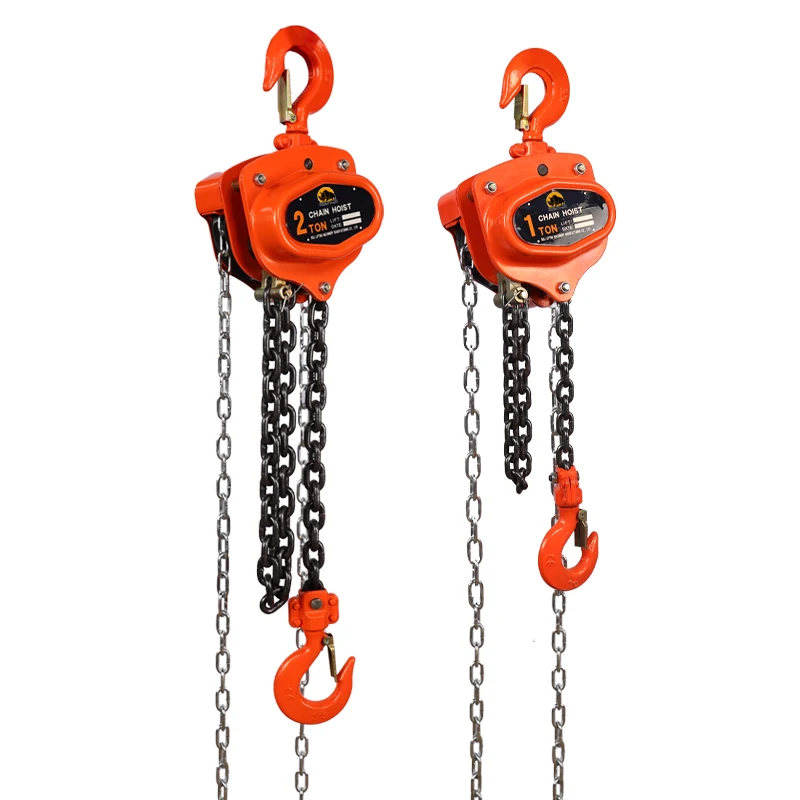 

Hain Block Pulley Block 1 Ton 2 Ton Manual Chain Hoist Lever Power for Building Materials Construction Mining Home Use Retail