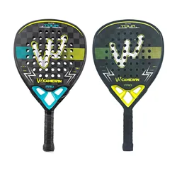 Camewin Padel Racket 18k Carbon Surface Professional Tennis Racket Carbon Fiber Increased control and stability with Tennis Bag