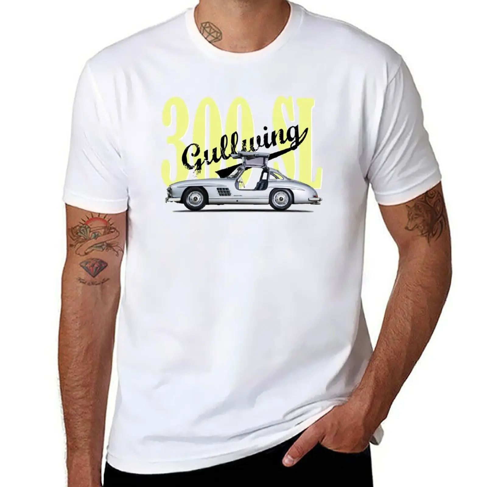 

300 SL Gullwing 1954 T-Shirt cotton t shirts man 100% funny t shirts man T-Shirt