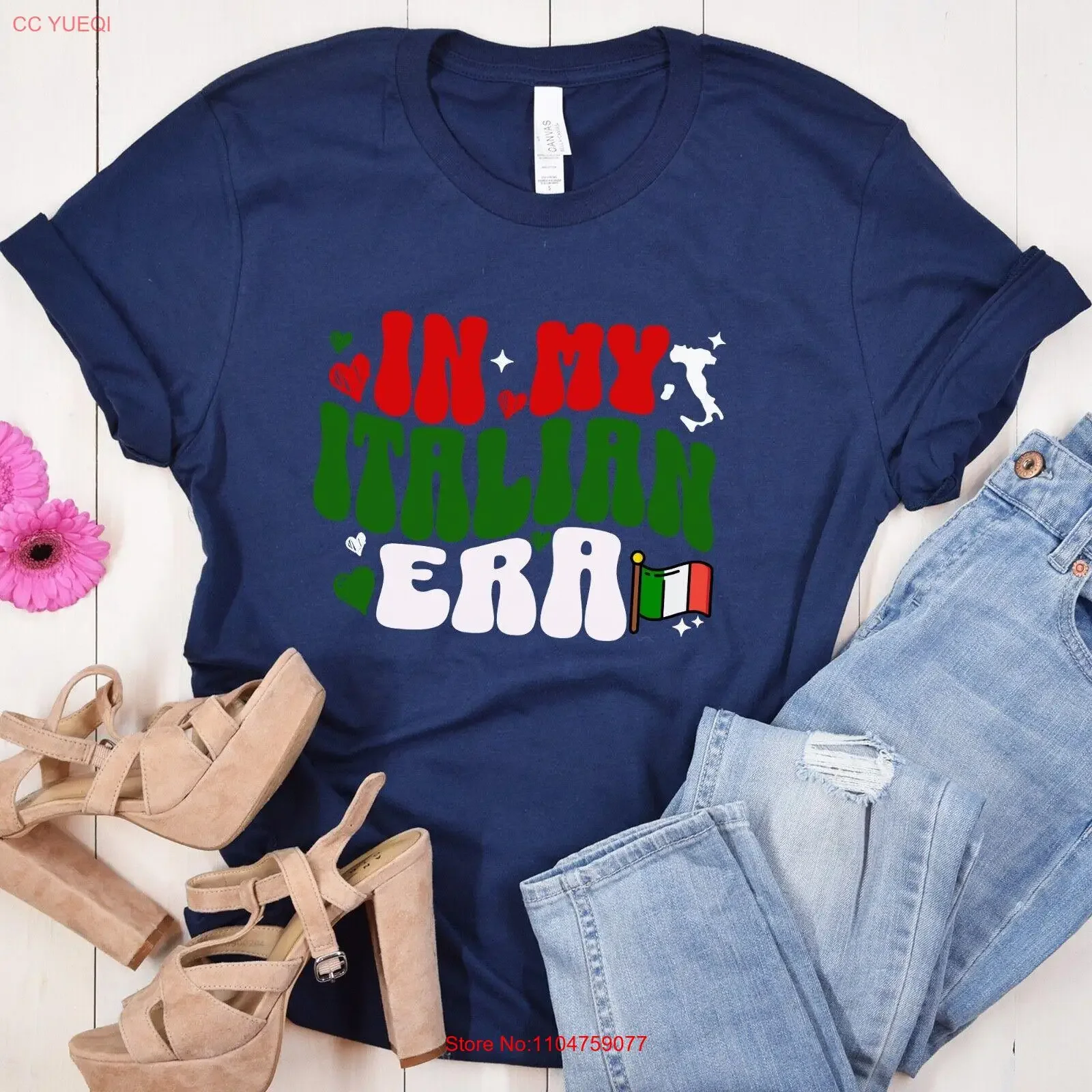 

In My Italian Era t shirt Italy Lover American vintage Washed Slightly Versatile designer clothes streetwear Soft Stylish