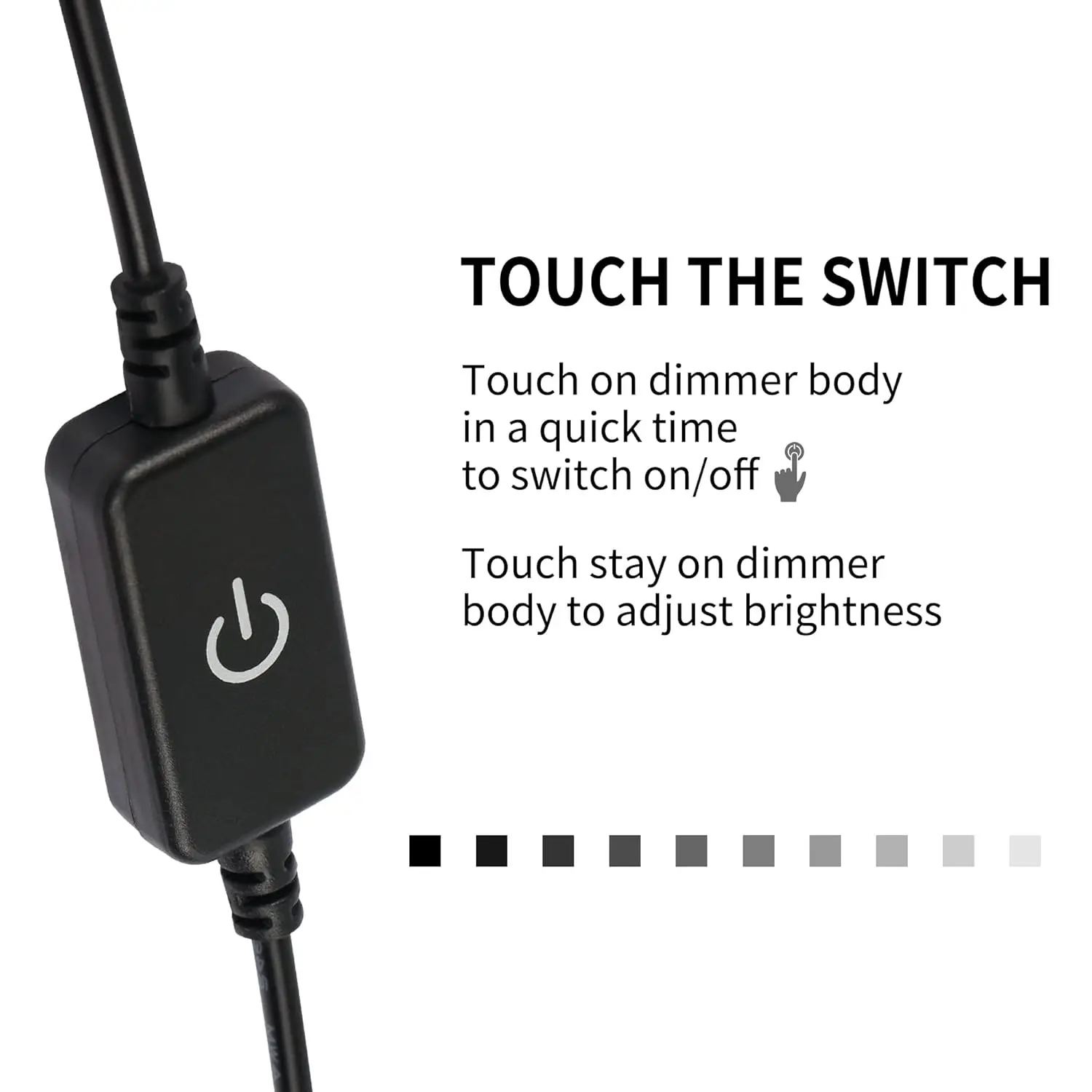 DC 12V 24V LED Strip Touch Dimme Brightness Control Simpl Dimmer Switch Controller for 5050 3528 2835 Light Strip Single Color