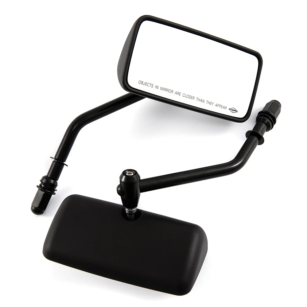 

Universal Motorcycle Rearview Side Mirrors Black Classic Retro Mirrors for Cruiser Chopper Cafe Racer Sportster Bobber Touring