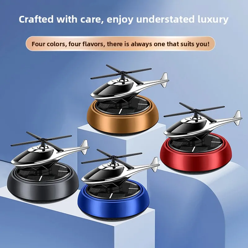 

WW22 Solar Aircraft Car Aromatherapy Perfume Rotating Loose Fragrance Removing Smell Car Ornament Accessories Factory