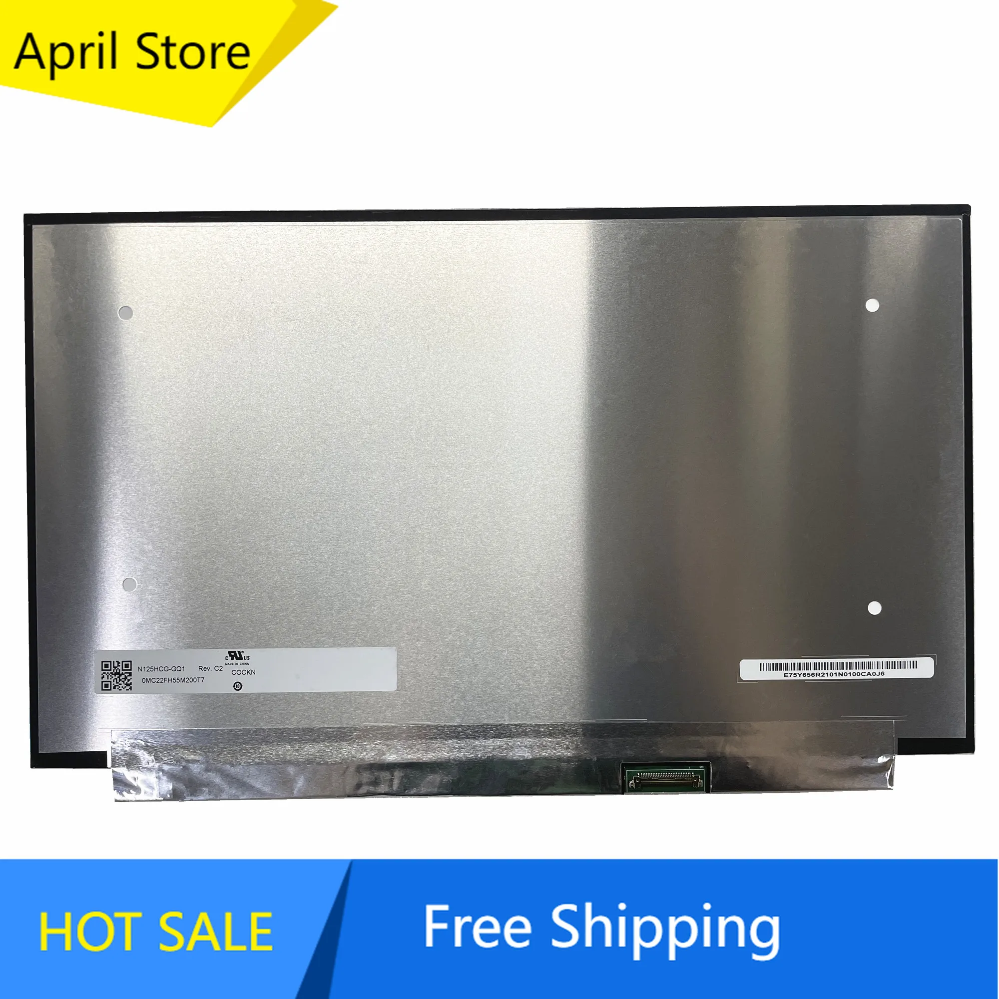 12.5'' LCD Sceen N125HCG-GQ1 400 cd/m² FHD Display Panel Matrix 1920*1080 EDP 30 Pins