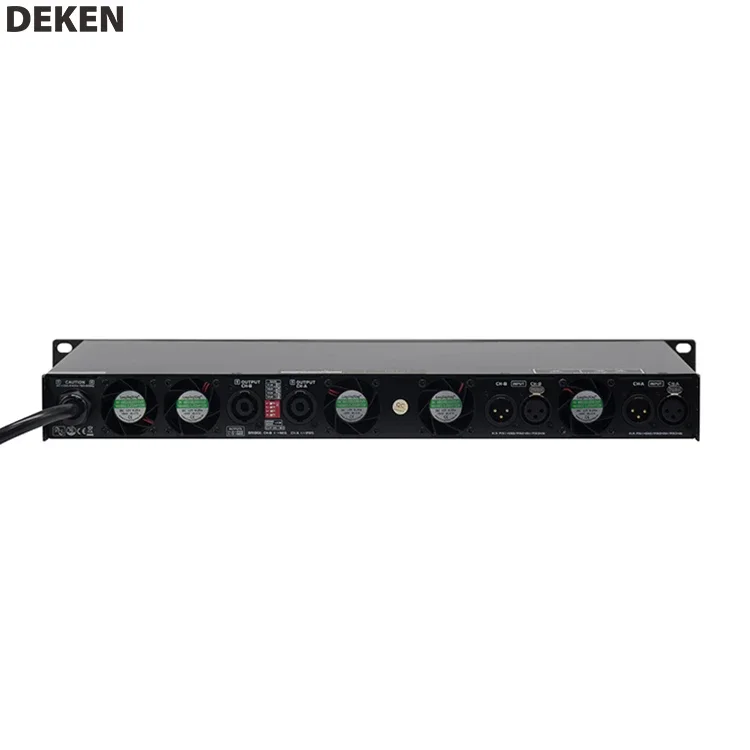 

2025 DEKEN DA-4200E OEM/ODM Stable 2ohm Power Amplifier 2*8500W 1U Audio Sound Standard Class D Professional FP20000Q